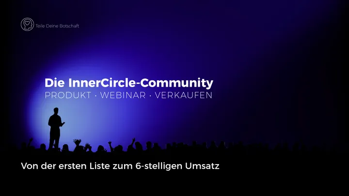 InnerCircle Community Kursplattform — Desktop-Ansicht mit Kursmodulen