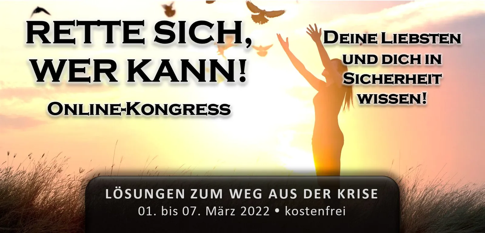 Rette sich, wer kann!-Kongress – Kongressmotiv