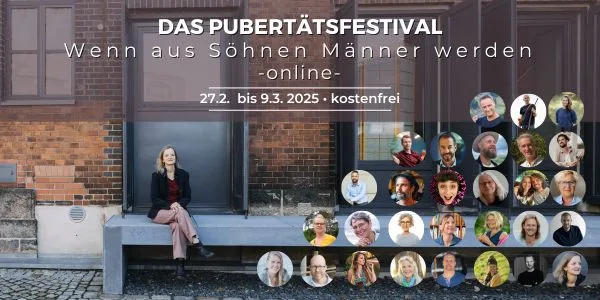 Wenn aus Söhnen Männer werden – Das Online-Pupertätsfestival – Kongressmotiv